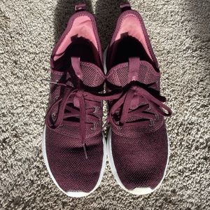 Adidas Women's Maroon Cloudfoam Pure Sneaker